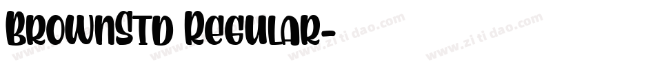 BrownStd Regular字体转换